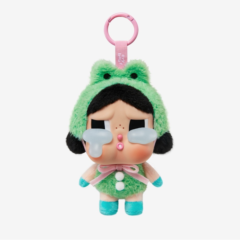 Authentic POPMART Crybaby Crying Again Series Confirmed Plush 'What a Frog'